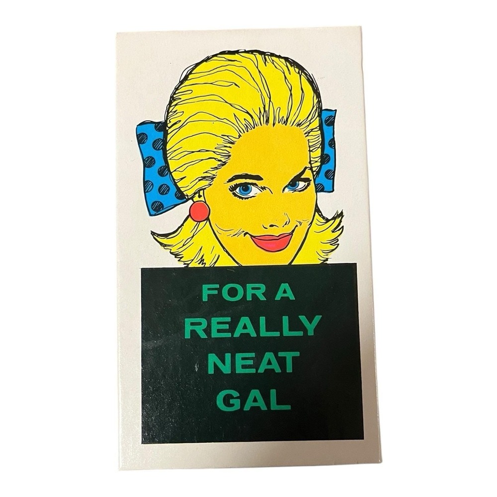 For A Really Neat Gal Vtg Bachelorette Party Gag Gift Golden's Nipple Duster MCM